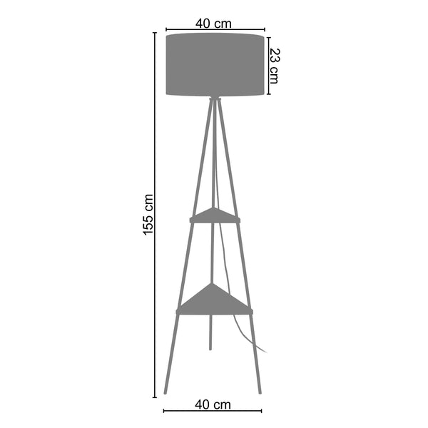 Lampadaire CARDIFF 40cm - 1 Lumière