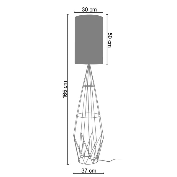 Lampadaire ABERDEEN 30cm - 1 Lumière