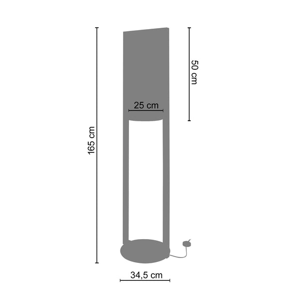 <tc>Candeeiro Pé Alto LA DÈFENSE  25cm - 1 Luz </tc>