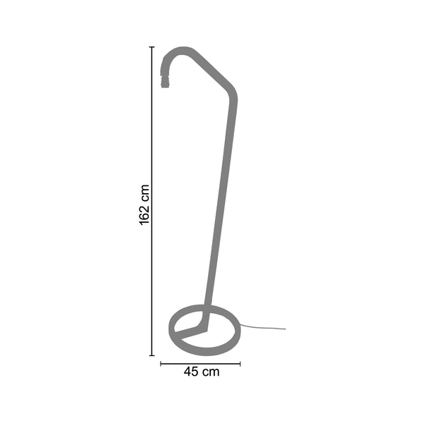 <tc>Candeeiro Pé Alto MOKUZAI  45cm - 1 Luz  </tc>