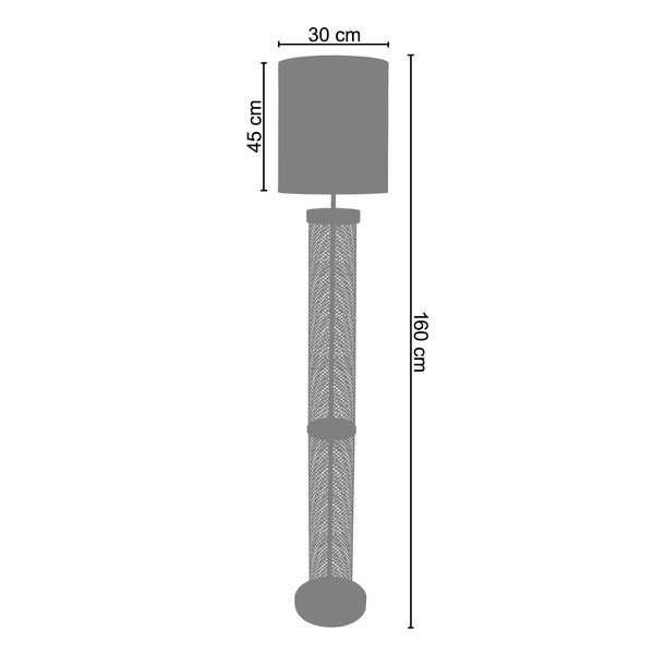 <transcy>Candeeiro Pé Alto ADONIS  30cm - 1 Luz </transcy>