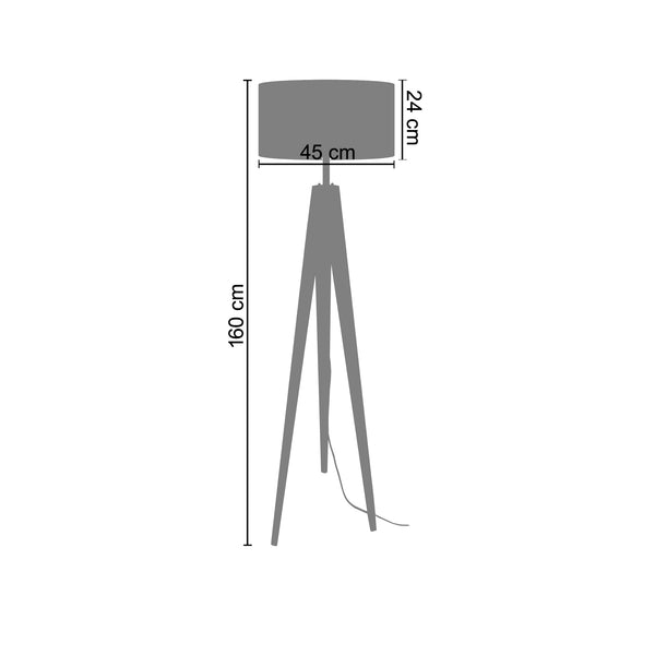 <tc>Candeeiro Pé Alto NOIRON  45cm - 1 Luz    </tc>