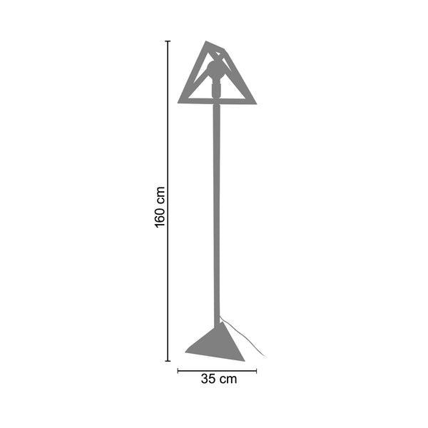 Lampadaire TÉTRAÈDRE C 35cm - 1 Lumière