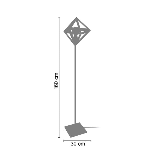 <transcy>Candeeiro pé alto OCTAÈDRE B 30cm - 1 Luz</transcy>