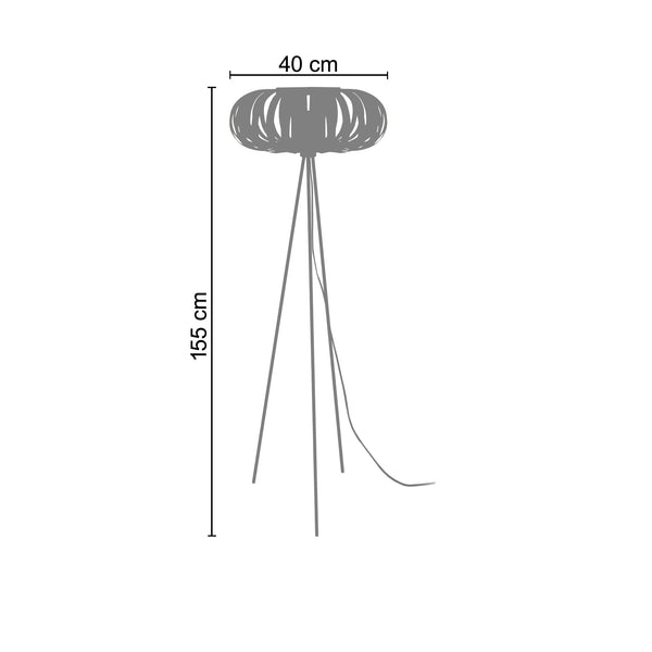 <transcy>Candeeiro Pé Alto BOKBLAD TRÉPIED  40cm - 1 Luz </transcy>