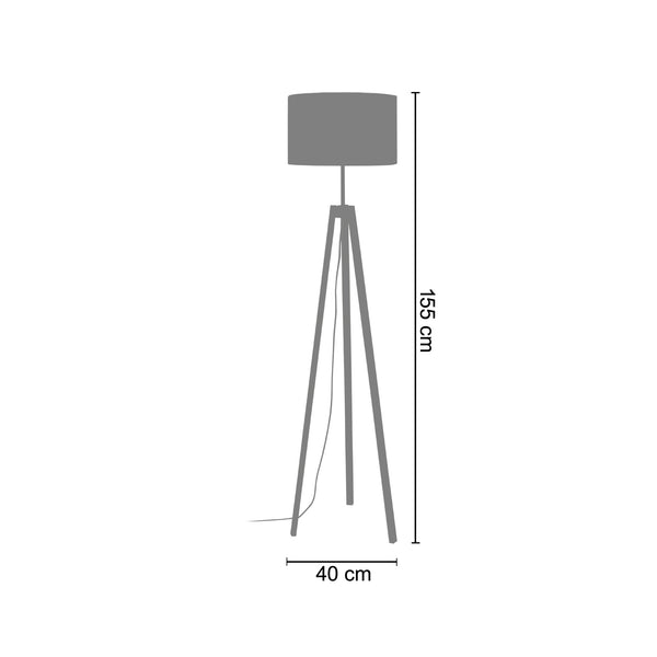 <tc>Candeeiro Pé Alto VIBORG  40cm - 1 Luz  </tc>