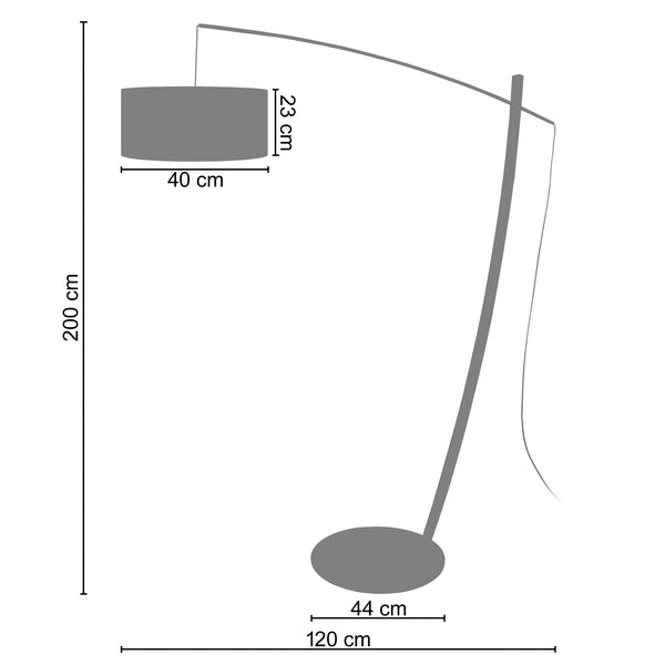 Lampadaire CAVALAIRE 44cm - 1 Lumière