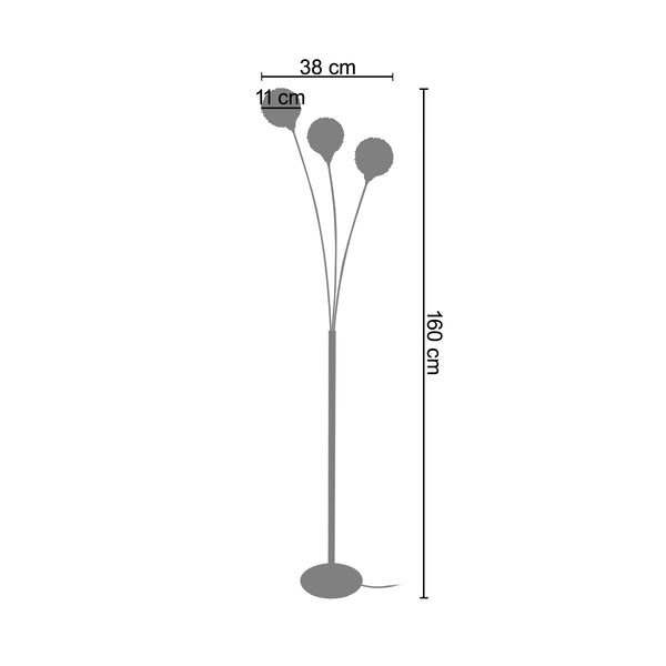 Lampadaire ACTUELLE 1  38cm - 3 Lumières