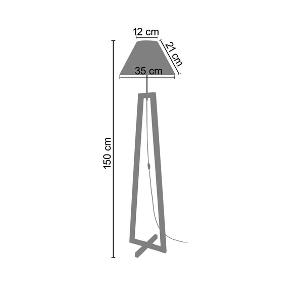 <transcy>Candeeiro Pé Alto VILARS 40cm - 1 Luz </transcy>