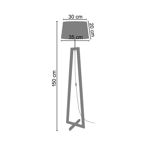 <transcy>Candeeiro Pé Alto VILARS  40cm - 1 Luz </transcy>