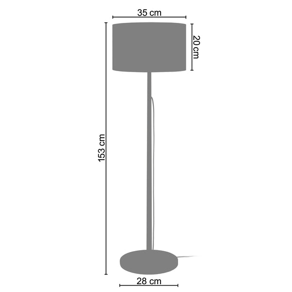 Lampadaire MYKINES 30cm - 1 Lumière