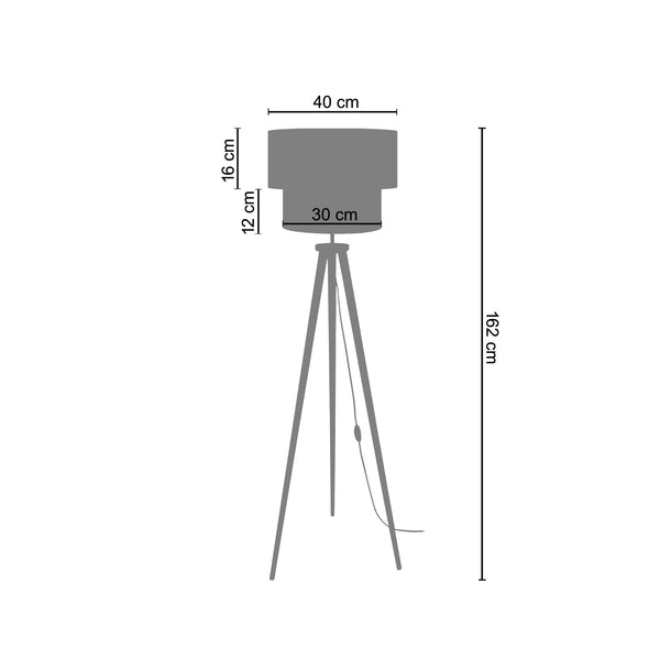 <transcy>Candeeiro Pé Alto COCHIN T  40cm - 1 Luz </transcy>