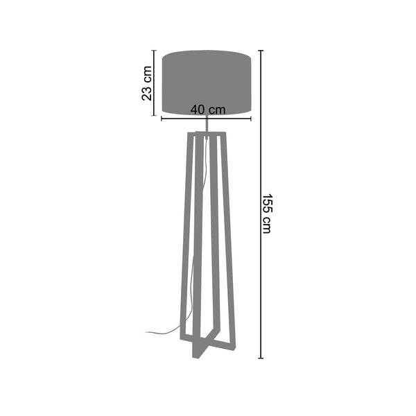 <tc>Candeeiro pé alto MANON N 40cm - 1 Luz  </tc>