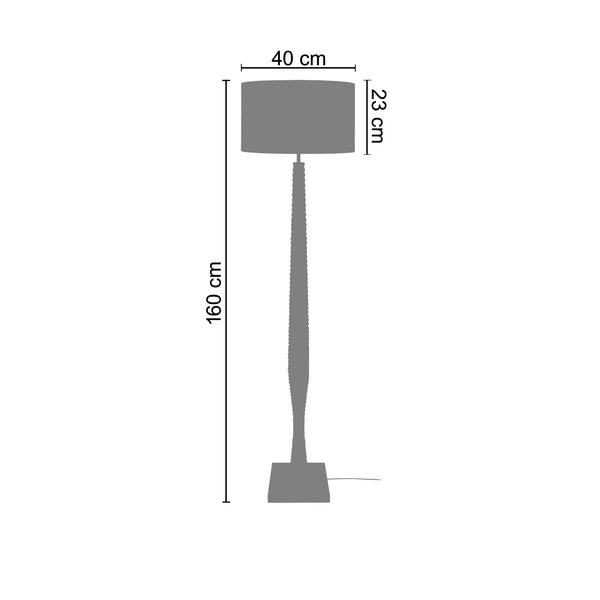 <transcy>Candeeiro Pé Alto COLUMBUS  40cm - 1 Luz </transcy>