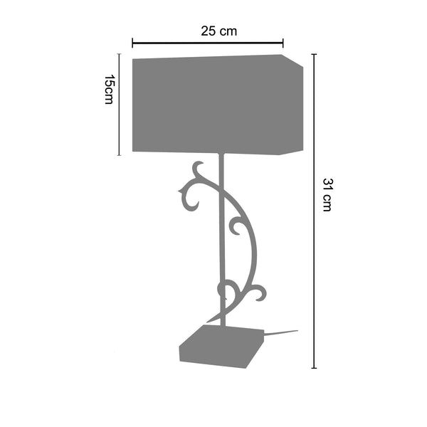 <tc>Candeeiro de Mesa PERPETUUM  22cm - 1 Luz </tc>