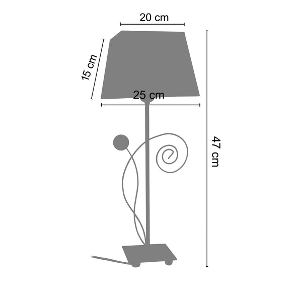 <tc>Candeeiro de Mesa PERPETUUM  30cm - 1 Luz  </tc>