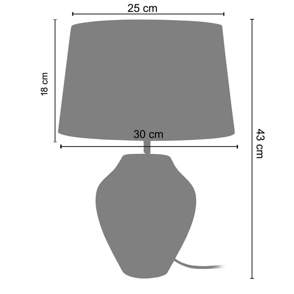 <tc>Candeeiro de Mesa VASE  30cm - 1 Luz  </tc>