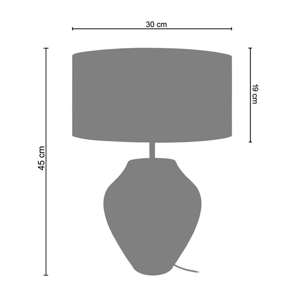 <tc>Candeeiro de Mesa VASE  30cm - 1 Luz  </tc>