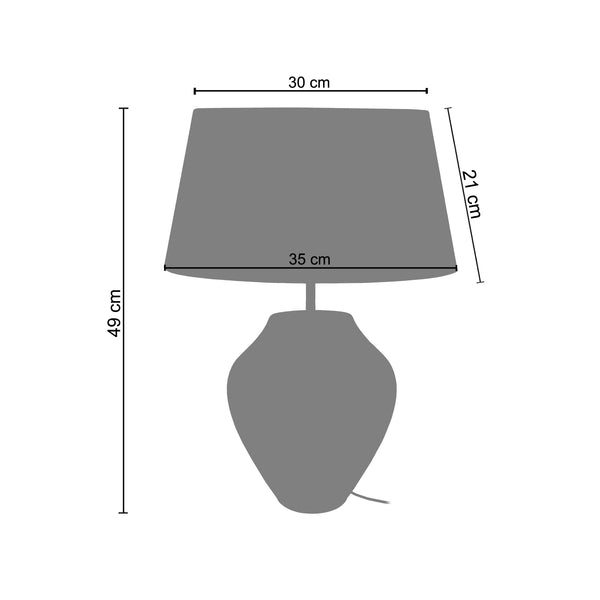 Lampe a poser VASE 35cm - 1 Lumière