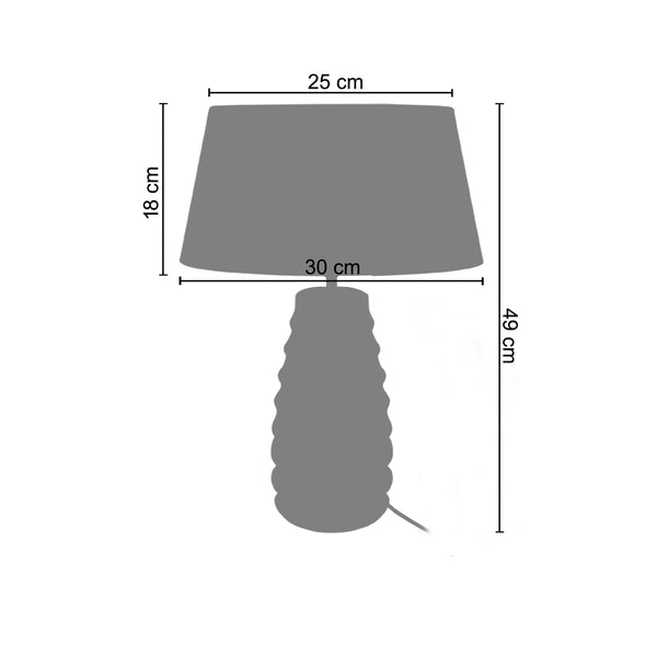 <tc>Candeeiro de Mesa SYMPHONIE  30cm - 1 Luz  </tc>