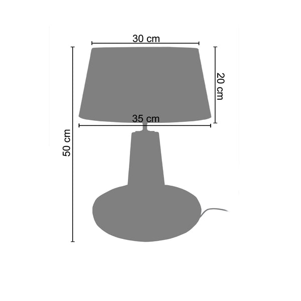 Lampe a poser LUTON 35cm - 1 Lumière