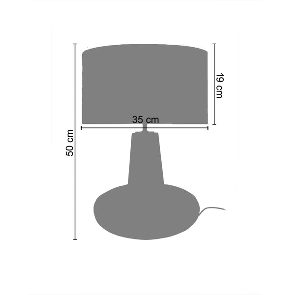 Lampe a poser LUTON 35cm - 1 Lumière