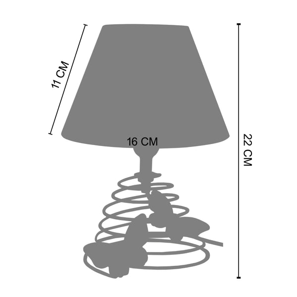 Lampe a poser PAPILLON T 16cm - 1 Lumière