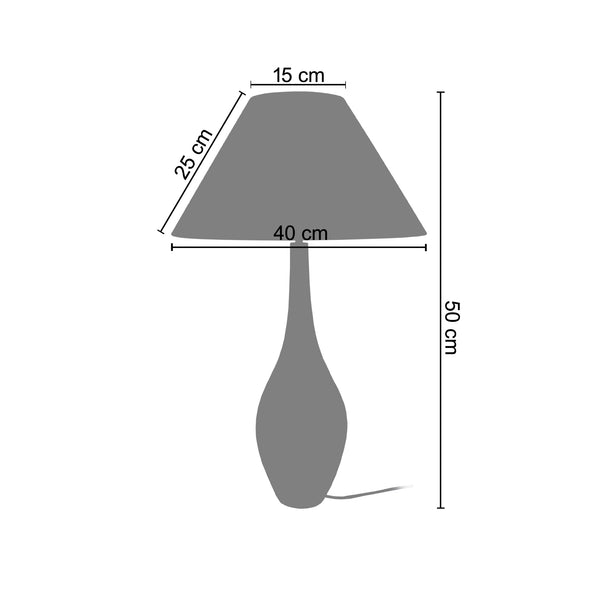 <transcy>Candeeiro de Mesa ALFENA  30cm - 1 Luz </transcy>