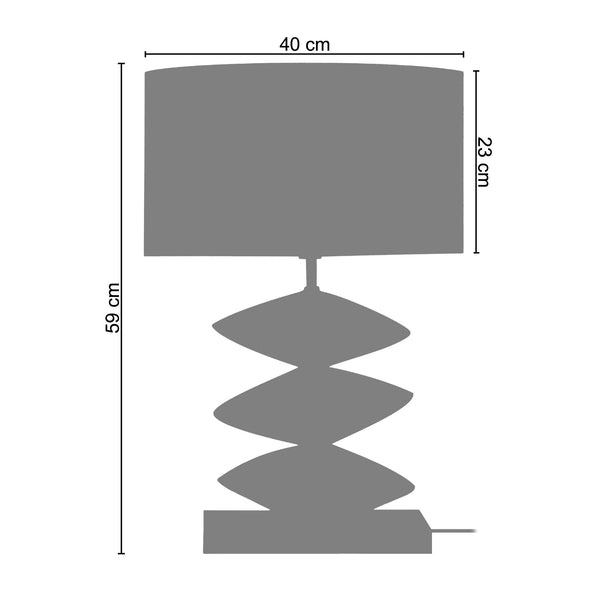 <transcy>Candeeiro de Mesa DISQUE  40cm - 1 Luz </transcy>