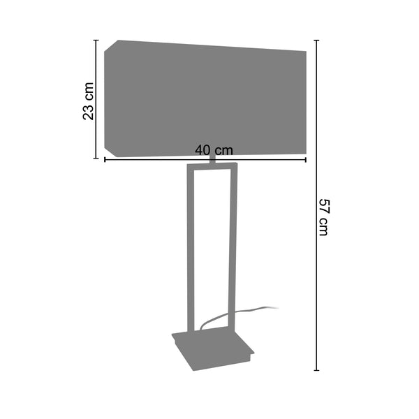 <transcy>Candeeiro de Mesa COLLO QUADRATTO  40cm - 1 Luz </transcy>