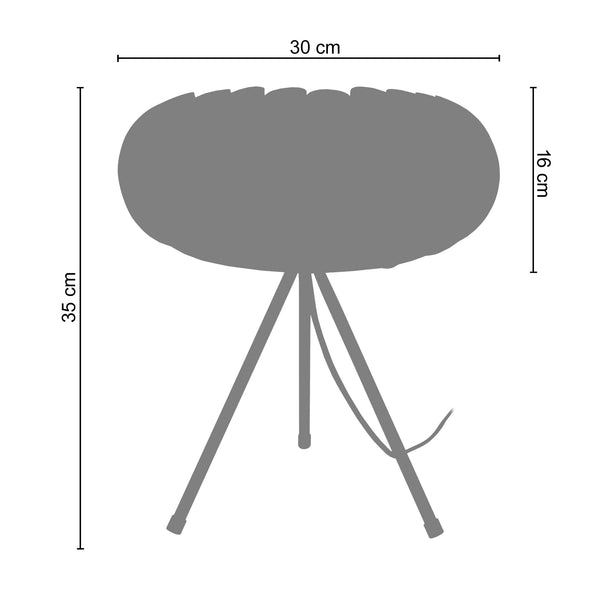 <tc>Candeeiro de Mesa TIAGO  30cm - 1 Luz</tc>