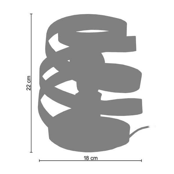 Lampe a poser BARBER POLE 18cm - 1 Lumière