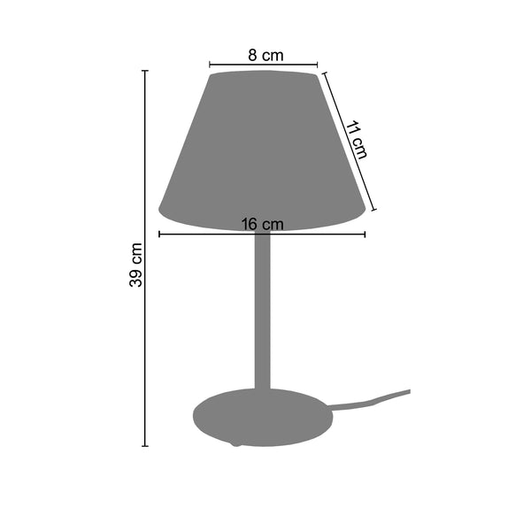 <transcy>Candeeiro de Mesa KUNAGI  18cm - 1 Luz </transcy>