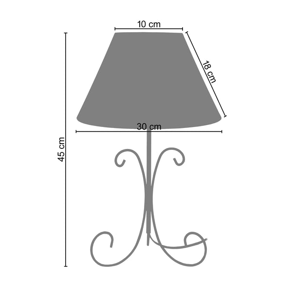 <transcy>Candeeiro de Mesa CURL  30cm - 1 Luz </transcy>