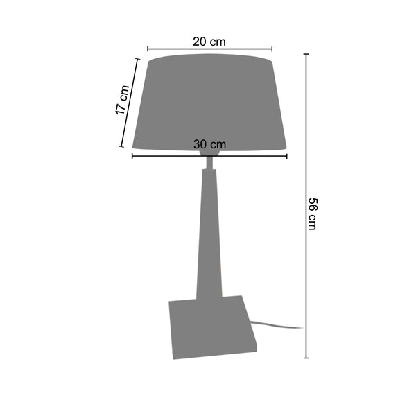 <tc>Candeeiro de Mesa THOR  30cm - 1 Luz  </tc>