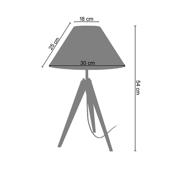 <tc>Candeeiro de Mesa IDUN  30cm - 1 Luz</tc>