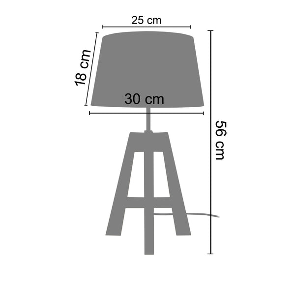 <transcy>Candeeiro de Mesa VIDAR  35cm - 1 Luz </transcy>