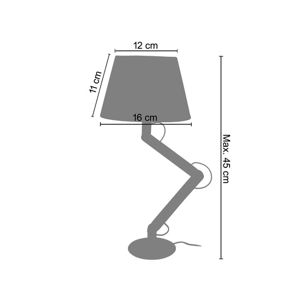 <transcy>Candeeiro de Mesa GERI  16cm - 1 Luz </transcy>