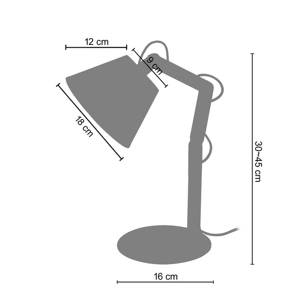 <transcy>Candeeiro de Mesa FREKI  16cm - 1 Luz - SKU 63658</transcy>