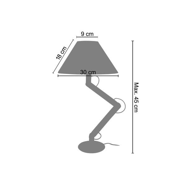 <tc>Candeeiro de Mesa GERI  17cm - 1 Luz </tc>