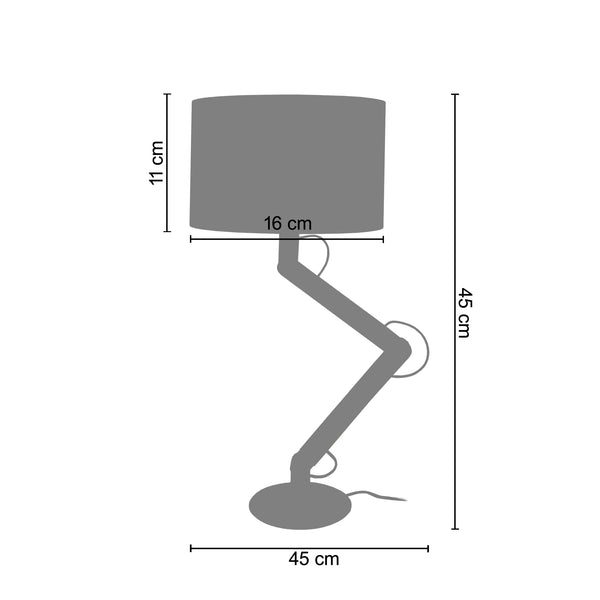 Lampe a Poser GERI 17cm - 1 Lumière