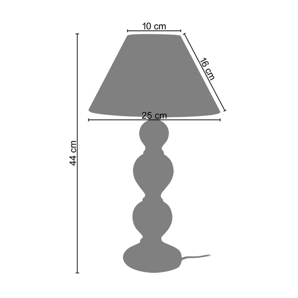 <transcy>Candeeiro de Mesa DAX  25cm - 1 Luz </transcy>