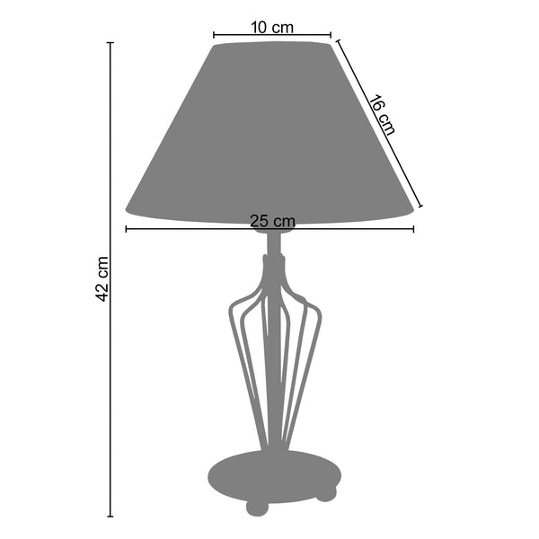 <transcy>Candeeiro de Mesa CAP FERRAT  25cm - 1 Luz </transcy>