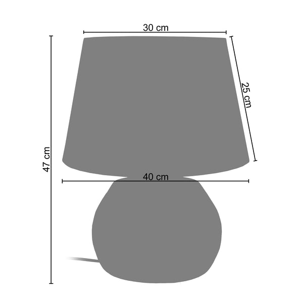 <transcy>Candeeiro de Mesa CALCUTA  40cm - 1 Luz </transcy>