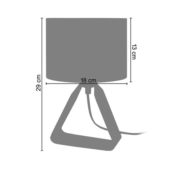 <transcy>Candeeiro de Mesa CAMÉLIA  18cm - 1 Luz </transcy>