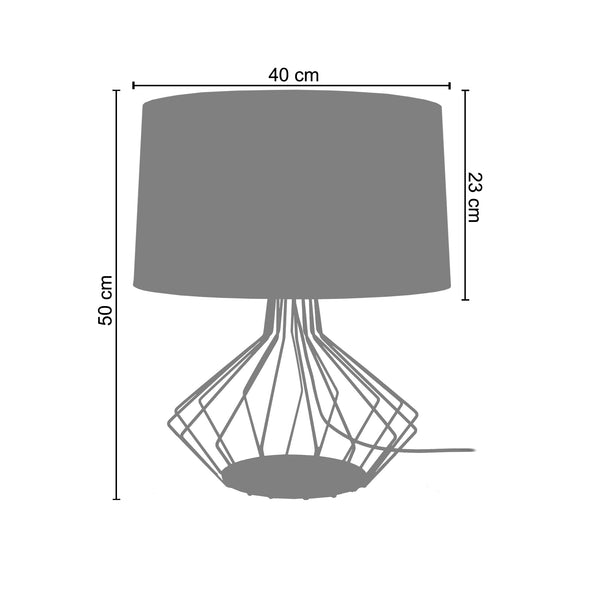 <tc>Candeeiro de Mesa XÉOMETRICA  45cm - 1 Luz  </tc>