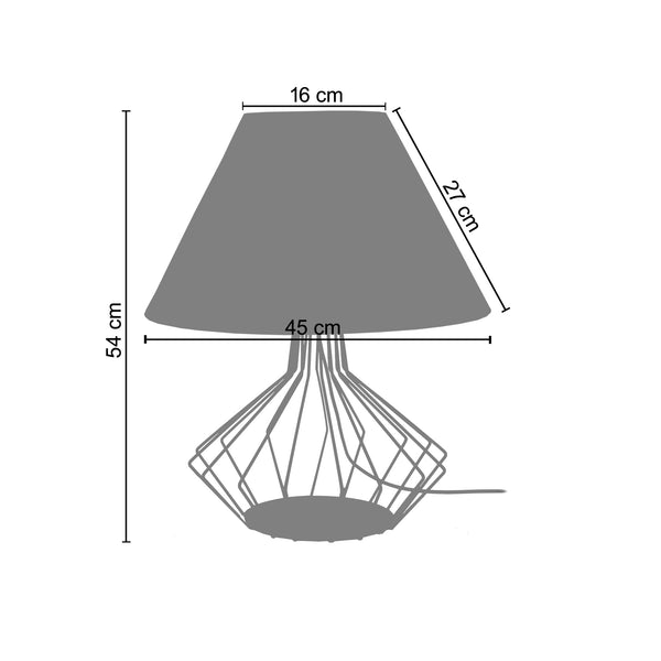 <tc>Candeeiro de Mesa XÉOMETRICA  45cm - 1 Luz  </tc>