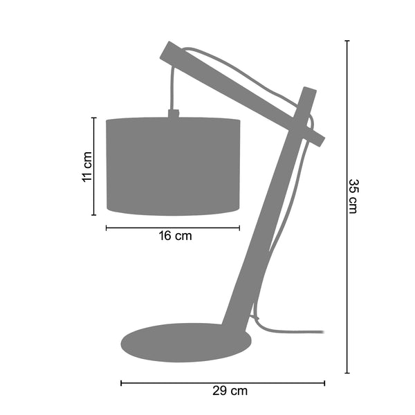 <tc>Candeeiro de Mesa BELFORT  29cm - 1 Luz</tc>