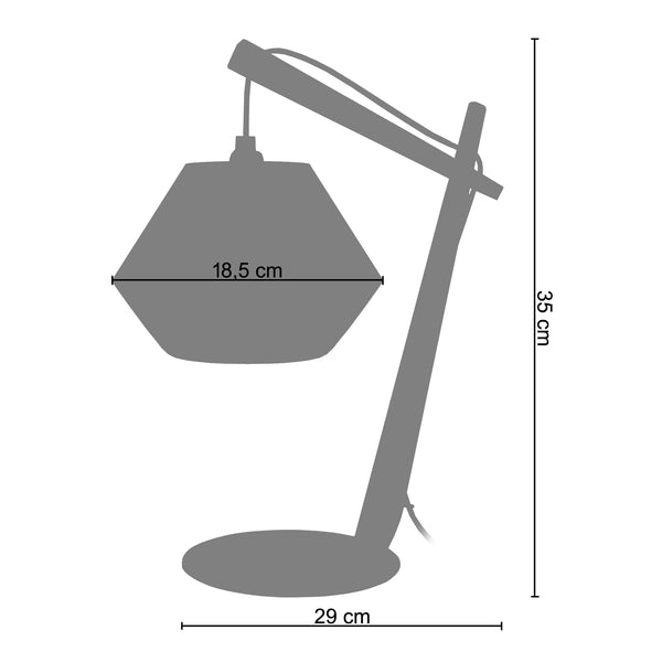 <transcy>Candeeiro de Mesa BELFORT CONE  29cm - 1 Luz </transcy>