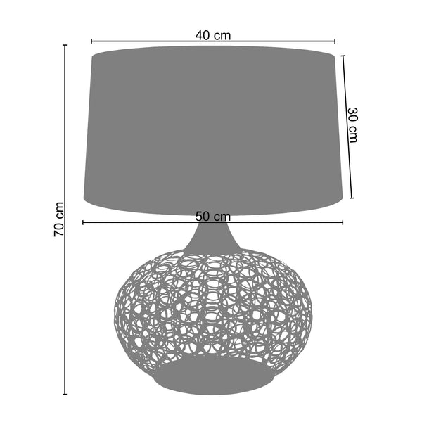 <transcy>Candeeiro de Mesa CESTAS  50cm - 1 Luz</transcy>